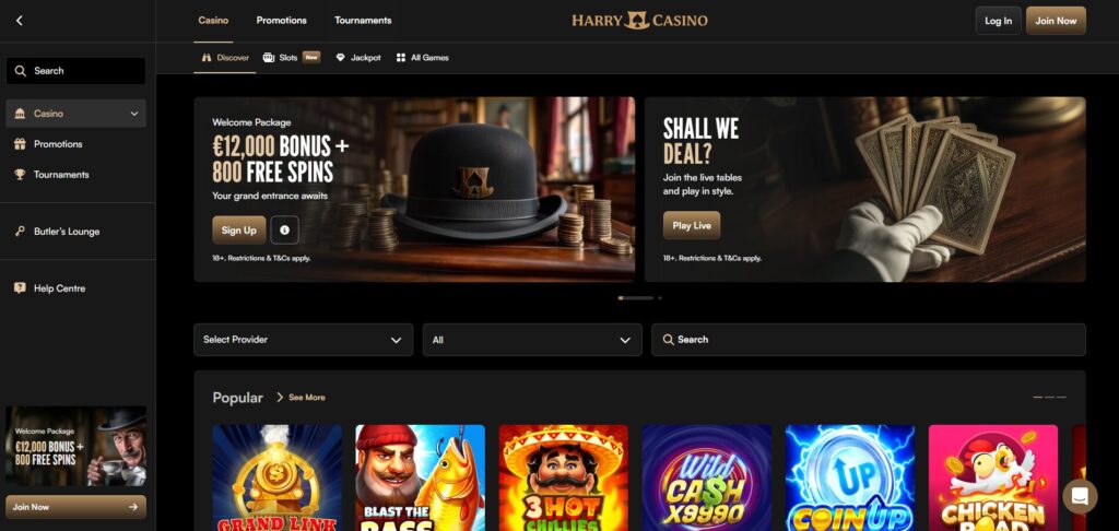harry casino nederlandse goksite homepage
